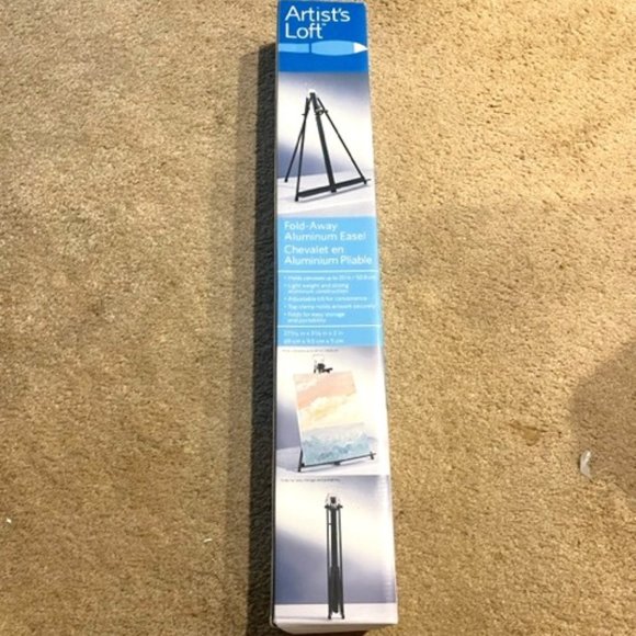 Artist's Loft Fold-Away Aluminum Lightweight Easel Holds Canvases Up to 20" - Picture 2 of 9